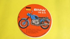 sticker vintage  moto BMW 75/5R Purcrem 9 cm diamètre