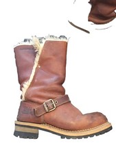 Authentique Bottes Fourrées Cuir Caterpillar 39