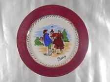 ( 661 ) SUBLIME ASSIETTE DU BERRY EN PORCELAINE SIGNÉE