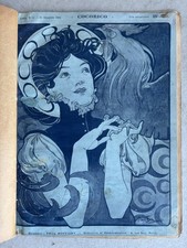 Alphonse Mucha Lithographie : REVUE COCORICO 1900 Calbet Wely Does