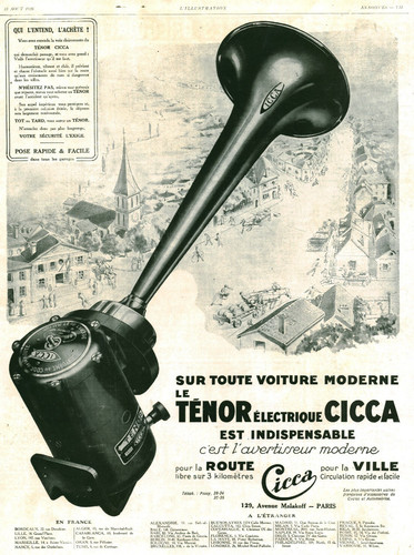Publicité ancienne automobile