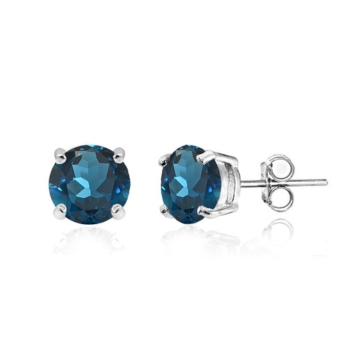 Argent sterling topaze bleu - argent,