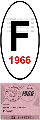 Vignette pare brise 1966 - vignette,