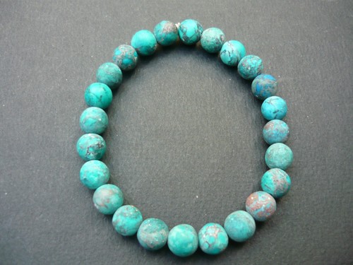 Bracelet perles turquoise - de,