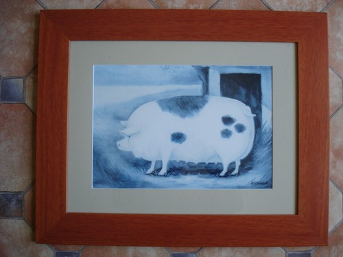Cochon estampe - (truie),