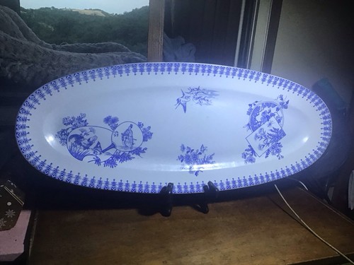 Grand plat faïence longwy - grand,