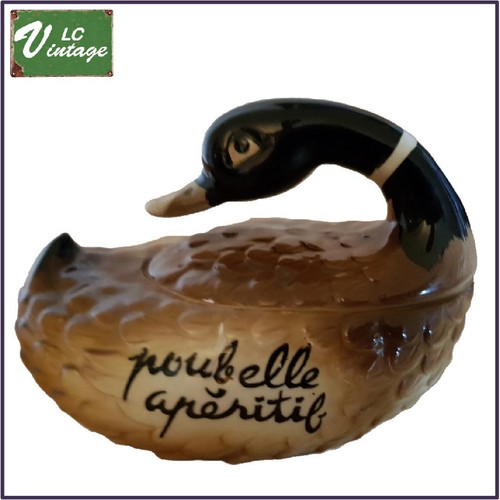 Mini poubelle table canard - mini,