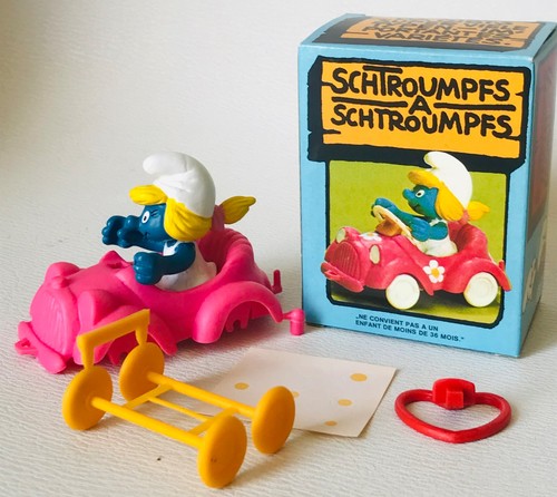 Super schtroumpf voiture rose - schtroumpf,