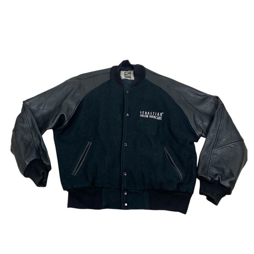 Veste varsity laine - en, cuir