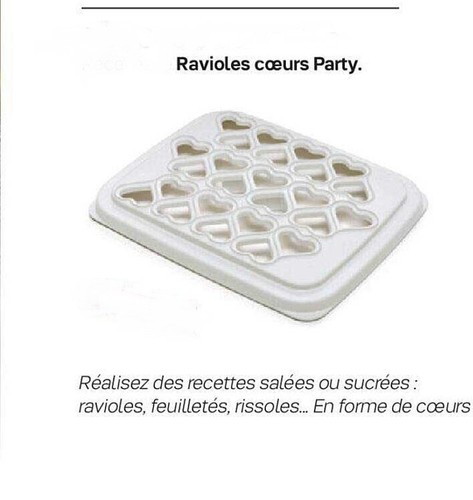 Plaque ravioles coeurs - ravioles,