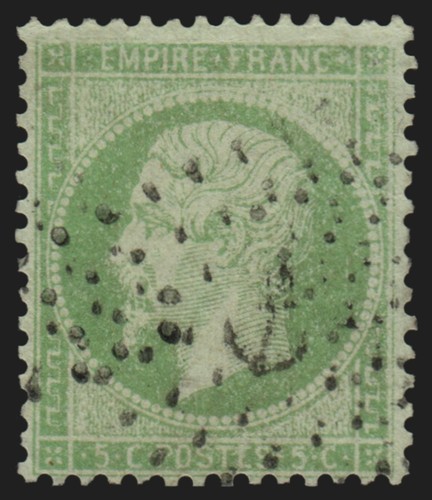 Impression usée 5c - n°20,, usée,