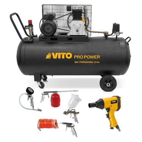 Compresseur air 200l 10bar - compresseur, +
