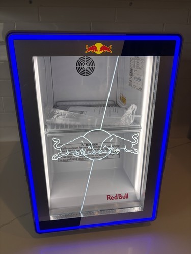 Red bull mini fridge gdc - red,