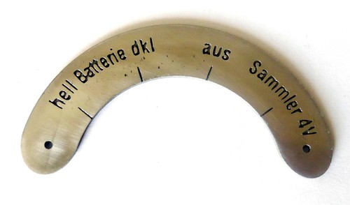 Plaque sélecteur batterie