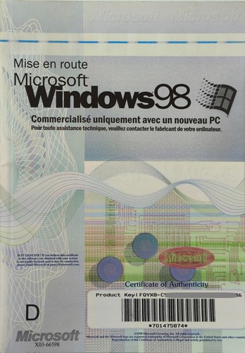 Microsoft windows oem fr - 98,