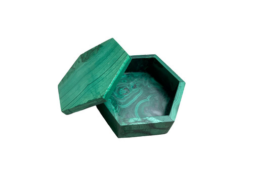 Boîte bijoux hexagonale en - à,