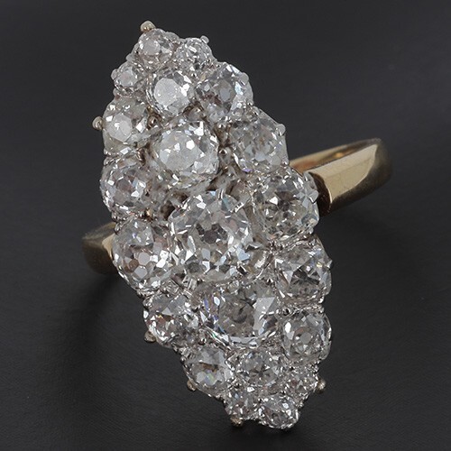 Ancienne bague marquise or - ancienne, en