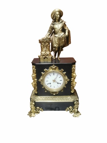 Pendule marbre bronze - pendule,