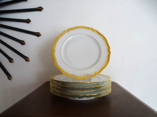 Assiettes dessert porcelaine - 6,