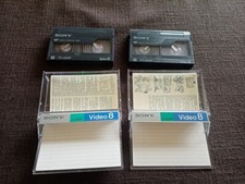  vidéo 8 /lot 2 K7 cassette SONY 8MM-p5/30 MP K7 CAMESCOPE VIDEO - PAL/SECAM! 