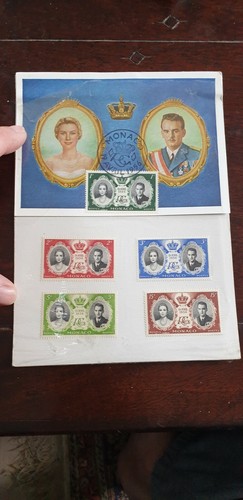 Timbres premier jour monaco - premier,