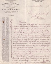 LE MANS - LETTRE C. JARRY 