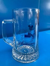 DISNEYLAND PARIS CHOPE DE BIERE VERRE  MICKEY CHATEAU  BELLE  BOIS DORMANT H 15