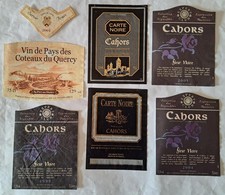 Lot de 6 ETIQUETTES anciennes