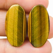 19.90Cts Paire De Gemmes En