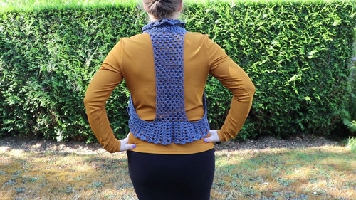 Boléro crochet coton - au,