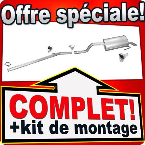 Ligne pot échappement - pot, pour