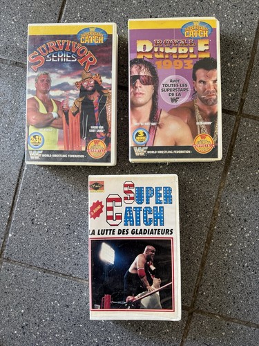 Wwf lot vhs catch - vhs,