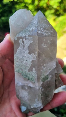 Pink fluorite smoky quartz - fluorite, on
