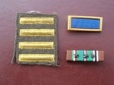 US WW2 - barrettes de décorations + patch ancienneté