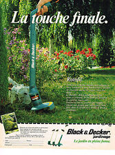 PUBLICITE ADVERTISING 064  1984  BLACK & DECKER  jardinage  LE ROTOFIL