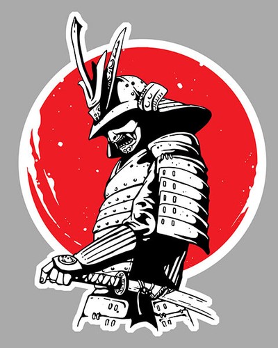 Tete mort skull samourai - mort,