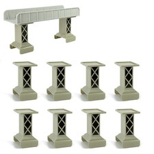 Evemodel 8pcs HO Piliers pour maquette de pont ferroviaire QL008