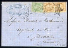Rare lettre de Paris pour