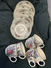 6 Tasses Et Sous Tasses À Café(Diam 7,2 Cm) Vieux Strasbourg Villeroy & Boch(32)