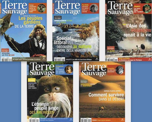 Lot revues terre sauvage - de,