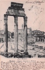 ITALIE ROME FORO ROMANO TEMPLE DE CASTOR ET POLLUX