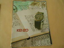 Publicité 2009 Advertising  Kenzo Montre