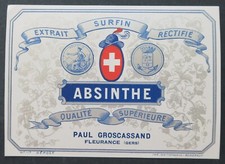 Ancienne étiquette ABSINTHE