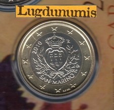 Saint Marin 2010 1 euro BU FDC Pièce provenant BU 48000 Exemplaires