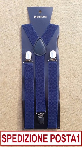 Bretelles sangles bleu foncé - bleu,