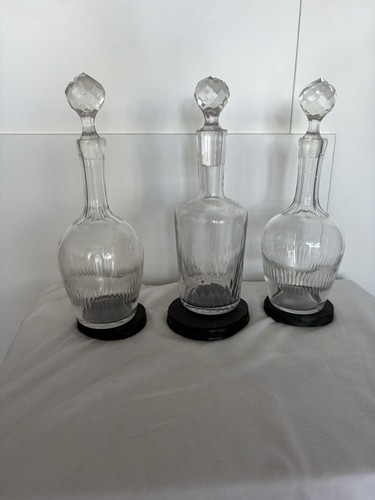 Anciennes carafes cristal - 3, en