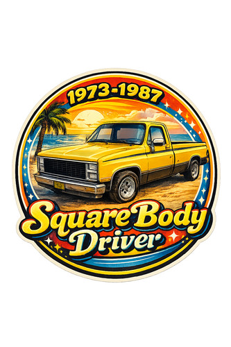 Squarebody sticker 1973 1987 - squarebody, 1973-1987