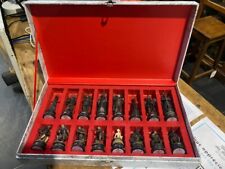 Pièces Noires en Métal Le Seigneur Des Anneaux Pour Échiquier 