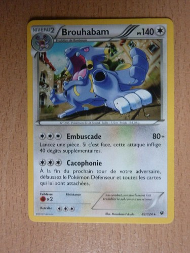 Carte pokémon rare brouhabam - pokémon,