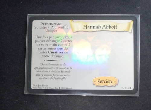 Carte harry potter - harry, hannah